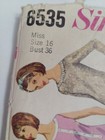 Dress One Piece A Line Sheath 16 Simplicity 6535 Sewing Pattern Cut Vtg 70 s