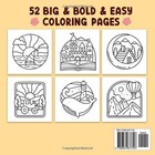 Simple Art  Coloring Book For Adults And Teens  Bold Easy Designs For    