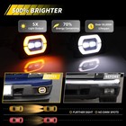 2x Clear Led Front Fog Lights Drl W  Signal For 04-12 Chevy Colorado gmc Canyon