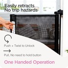 Retractable Baby Gate Perma Child Safety 33  Tall X 71  Wide  Black 