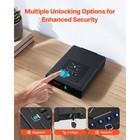 Uimoso Gun Safe With Fingerprint  Password key Access For Pistols And Magazines