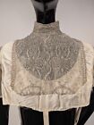 Victorian 19th C Metallic Lace Trimmed Undertop W Belted Bottom