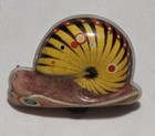 Vtg Tin Litho Snail Wind-up Toy W  Key 1960s Collectible   Missing 1 Antenna
