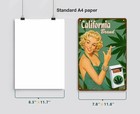 Vintage Tobacco Poster Tin Metal Signs Cigarette Classic Poster Wall Decoration 