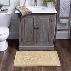  Machine Washable Bath Mat  1  8  X 2  10   Wisteria Beige 