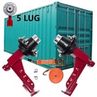 New Upgrade 5x 5 5 Lug Superior Shipping Container Wheels container Mobile Tools