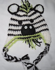 Newborn Baby Crochet Zebra 2 Pc Photo Costume Photography Prop Set