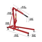 2 Ton 4400lbs Heavy Duty Engine Motor Hoist Cherry Picker Shop Crane Lift New