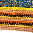 2 Handmade Knit Hairband Ear Warmers Orange Brown Yellow   Blue Tones New
