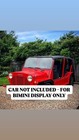 New Black Bimini Top With Sides  Designed For Moke America Vehicles