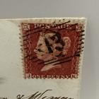 Qv Gb 1859 1d Penny Red Plate London - Peterborough Combined Backstamp 