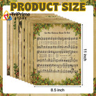 Fullhawl 30 Pcs Vintage Christmas Sheet Music 8 5 X 11 Inches  Vintage Color