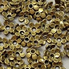 Small Flower Bead Caps 6mm Antique Brass Plated Alloy Q100 Per Pkg