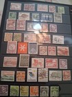 Denmark Album Sheets Used mint Hinged Mix  lot 8 