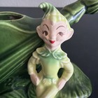 Vintage Pixie Planter Cello Mushroom Green Violin String Bass Elf Gnome