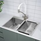 16gauge Stainless Steel Apron Sink Farmhouse Double Bowl Kitchen Sink 33 x22 x9 