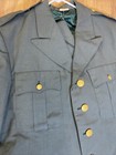 Vtg Us Army Green Dress Uniform Jacket Coat 40l  Pants 36x36  Garrison Hat