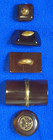 Translucent Tortoiseshell Buttons  Mix Set Of 5 From The 1930s -1940 s
