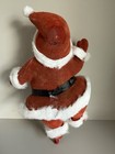 Vintage Waving Flocked Santa Claus Christmas Figurine 8-1 2    Tall
