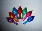 Star Twinkle Lights 30 Small Bulbs Ceramic Christmas Tree Pegs Vintage  