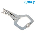Lablt Adjustable 10 Pack 11-inch Swivel Pad Locking C-clamp Locking Pliers