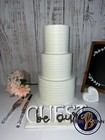 3 Tier Fake Cake 18 Inches Tall - Add Wedding Cake Toppers   Cake Decorations