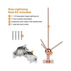 Lightning Rod copper Brass Lightning Rod Kit Detachable Lightning Protection    