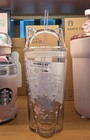 2026 New Starbucks Korea Cherry Blossom Cat Glass Cold Cup 500ml Sakura Tumblers