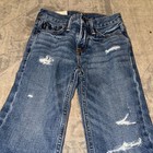 Abercrombie Kids Size 8 Blue Straight Leg Jeans Distressed