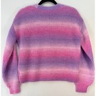 Girls Purple Pink Ombre Ribbed Knit Cardigan Sweater Xxl 18