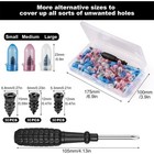91pcs Car Tubeless Vacuum Tyre Puncture Repair Kit Screw Nails Tire Patch Plug