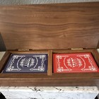 President Trump Rare Sealed Playing Cards Red   Blue Decks With Wooden Box