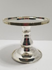 Godinger Silver Plated Wide Candle Stand  Felt Base  7 Inches Wide 