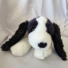 Springer Spaniel Huntly Russ Berrie Red Velvet Scarf Plush Dog Black White 16 In