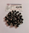  ab Certified   925 Silver   Ebony 54 1 Bead 8mm  Karungali Malai Mala Rosary