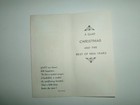 Vtg Christmas Card By Brownie Angel Girls Hang Wreath On Door Unused