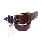 New Polo Ralph Lauren Men s Signature Pony Leather Belt Brown Size 32
