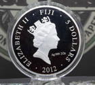 2012  5 Fiji Archangel Michael Orthodox Icons 2oz  999 Fine Silver Proof Coin Rw