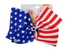    new   4th Of July Girls  Jojo Siwa Large Cheer Hair Bow  stars And Stripes 