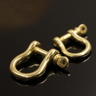 Solid Brass D Bow Shackle Screw Pin Joint Connect Key Chain Hook Leather Craft