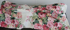 4 Vintage Valances Gathered Floral Roses Red Pinks Green Each 16x82 Cotton
