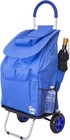Bigger Trolley Dolly  Blue Shopping Grocery Foldable Cart