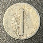 1944-d Mercury Dime 10c 90  Silver Raw Winged Liberty Head    free Shipping   