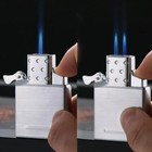 Dual Single Torch Butane Lighter Insert Windproof For Zippo   Zorro 902 912