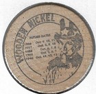 1985  Aaca 30th Anniversary  Hershey Region  pennsylvania   Wooden Nickel