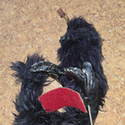 Custom Woodbaby Monkey Shoulder Puppet With Cable Control Head - Fur   Feathers