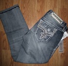Rock Revival Betty Skinny Crop Women s Jeans Distressing Ep9162sc229 Size 29