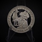 Hand Cut Hobo Coin Dollar Skull Skeleton Pirate Lantern Fantasy Art Hobo Nickel