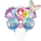 Mermaid Birthday Decorations Mermaid Balloons - Balloons Number 8 Mermaidkit
