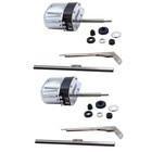 Pair Of 12 Volt Stainless Electric Windshield Wiper Motors Kit